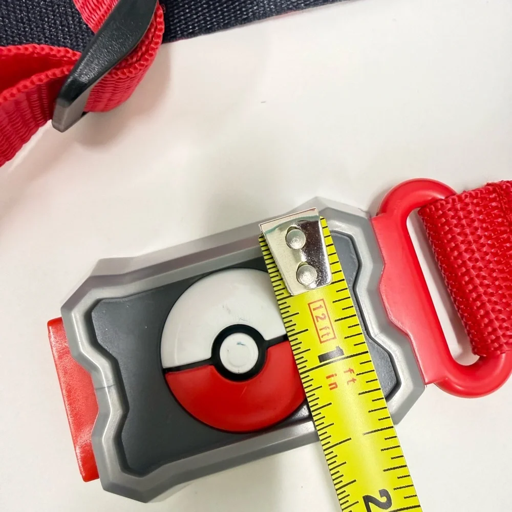 Stanley Red and Gray Kids Belt with Poké Ball Buckle